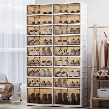 Meuble à chaussure anti poussière pour la maison - vente privée 14:365458Double row-6 layers