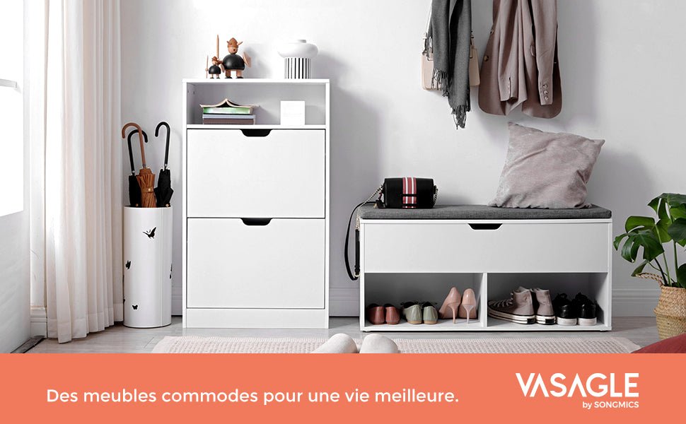 Meuble à chaussure avec 2 porte et deux charnières - vente privée 14:29;200007763:201336101