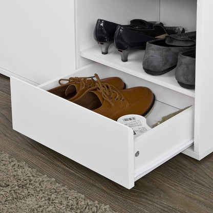 Meuble à chaussure avec assise cousin aux dimensions de 80x46x35cm - vente privée 14:29;200007763:201336101