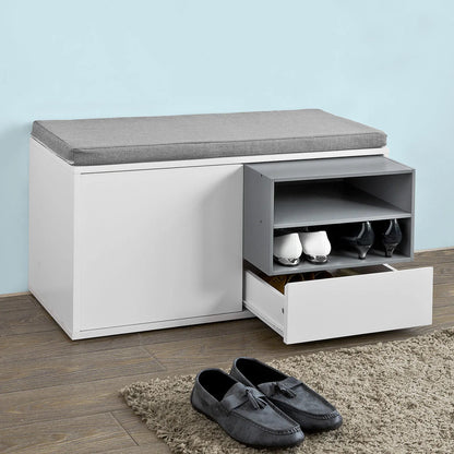 Meuble à chaussure avec assise cousin aux dimensions de 80x46x35cm - vente privée 14:29;200007763:201336101