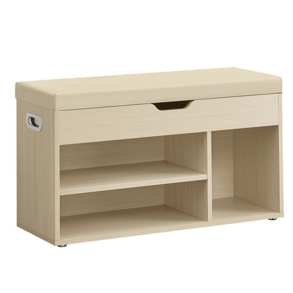 Meuble à chaussure avec banc de rangement et assise rembourrée - vente privée 14:200001438;200007763:201336101