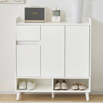 Meuble à chaussure avec grande espace de rangement - 120*99*35 cm - vente privée 14:10white 2;200007763:201336101