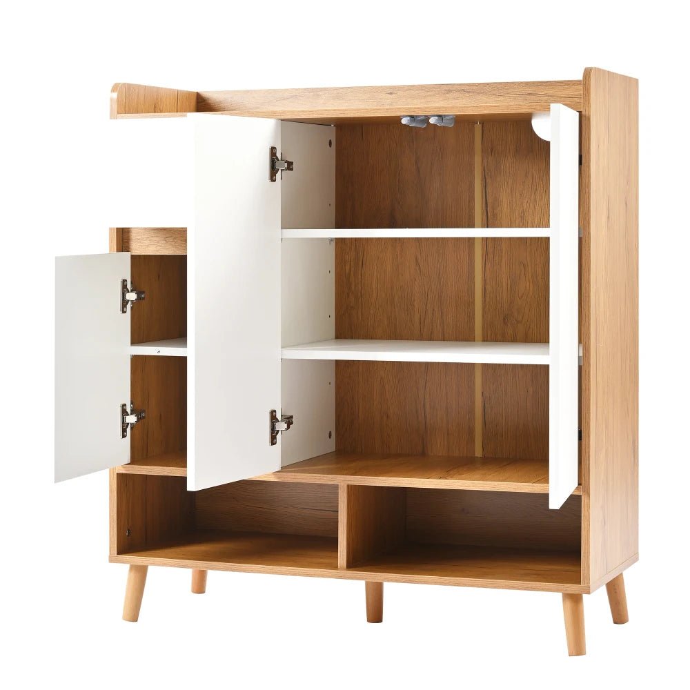 Meuble à chaussure avec grande espace de rangement - 120*99*35 cm - vente privée 14:29white 1;200007763:201336101