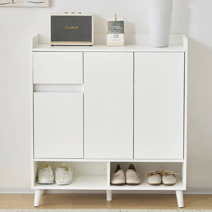 Meuble à chaussure avec grande espace de rangement - 120*99*35 cm - vente privée 14:29white 1;200007763:201336101