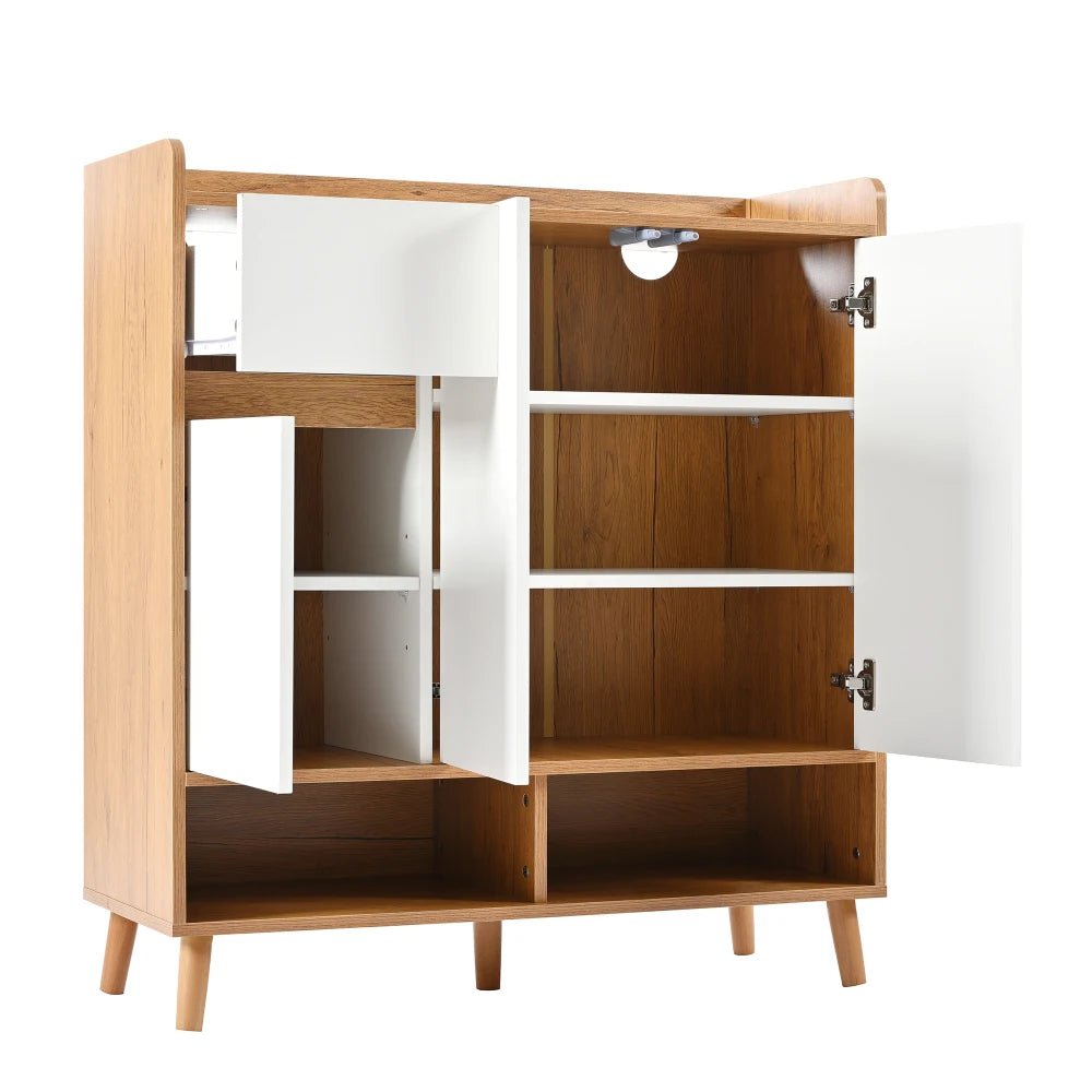 Meuble à chaussure avec grande espace de rangement - 120*99*35 cm - vente privée 14:29white 1;200007763:201336101