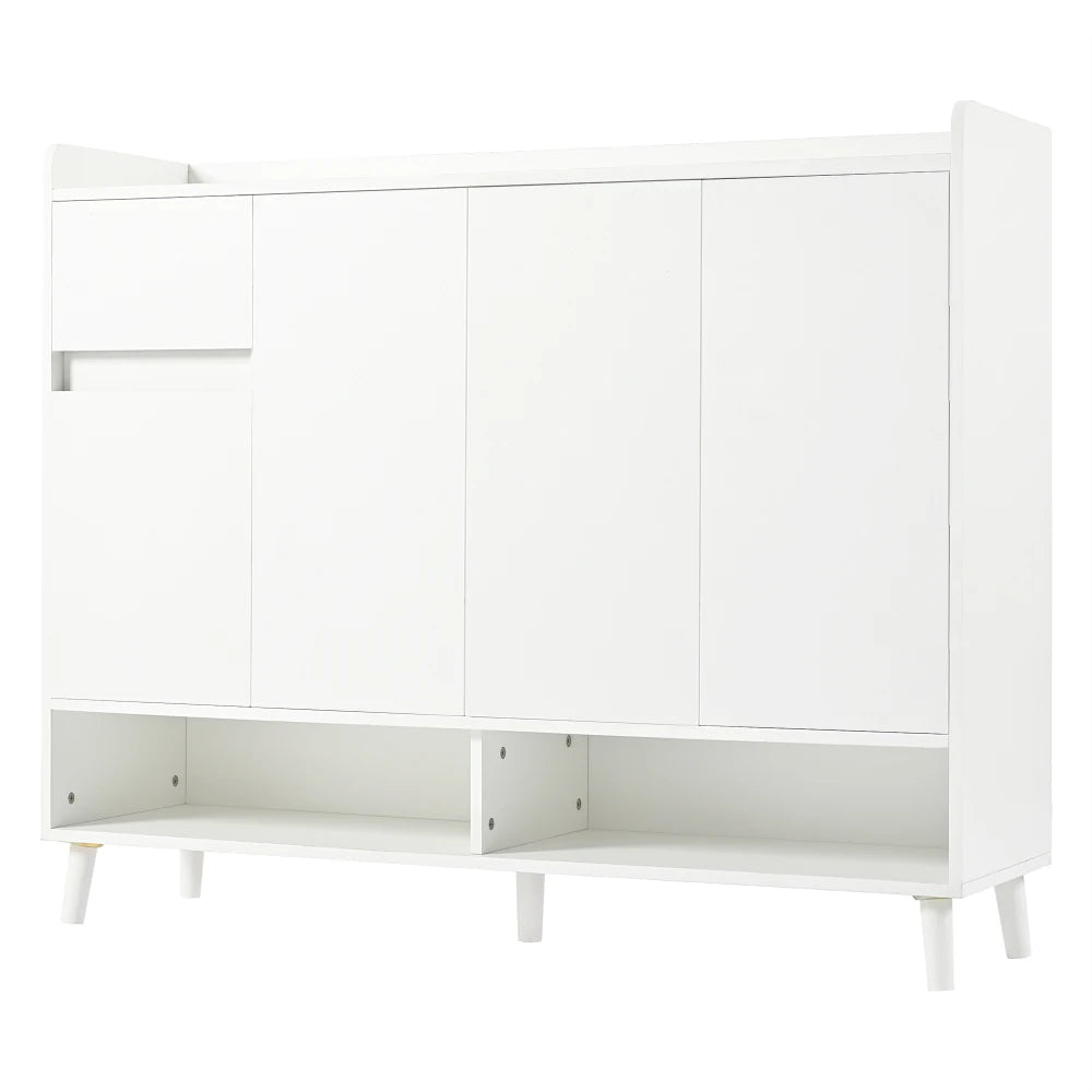 Meuble à chaussure avec grande espace de rangement - 120*99*35 cm - vente privée 14:29white 1;200007763:201336101