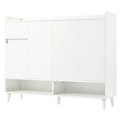 Meuble à chaussure avec grande espace de rangement - 120*99*35 cm - vente privée 14:29white 1;200007763:201336101