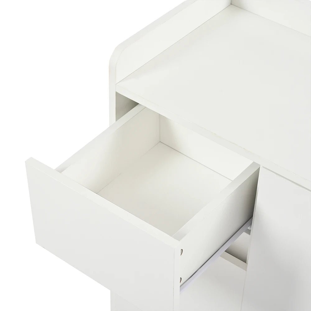 Meuble à chaussure avec grande espace de rangement - 120*99*35 cm - vente privée 14:29white 1;200007763:201336101