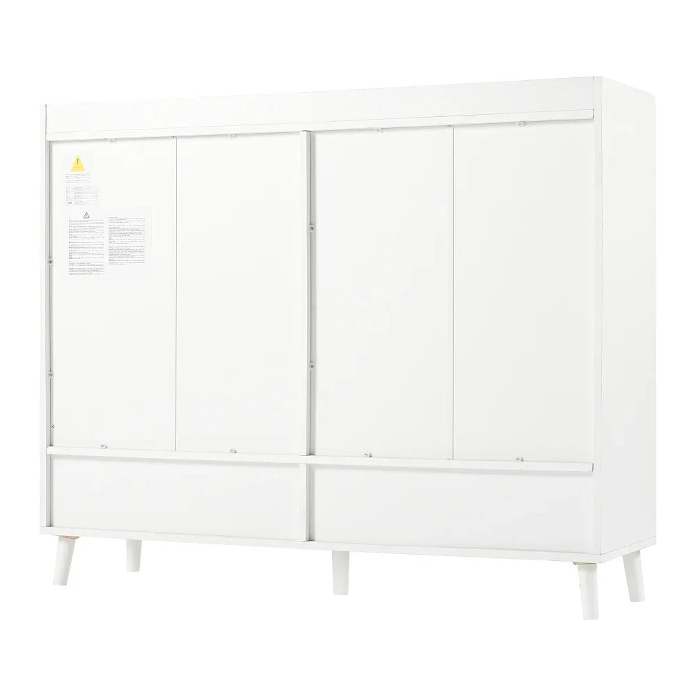 Meuble à chaussure avec grande espace de rangement - 120*99*35 cm - vente privée 14:29white 1;200007763:201336101