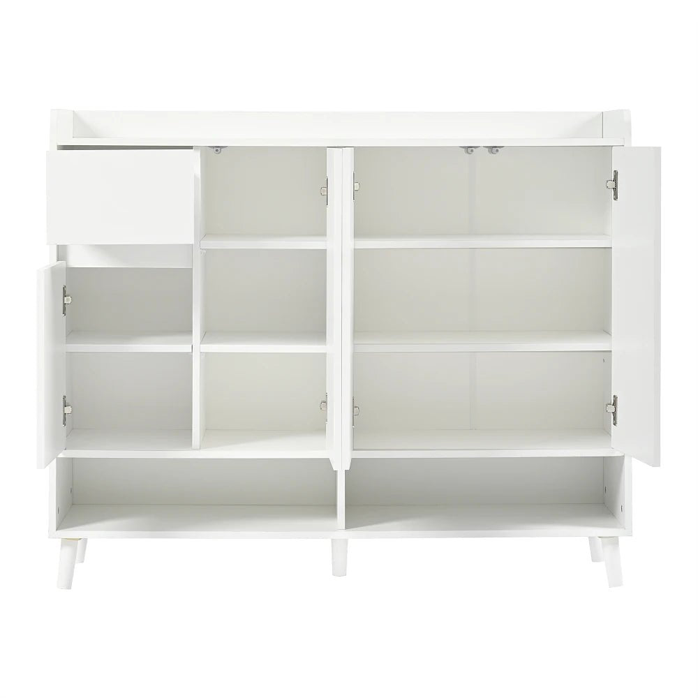 Meuble à chaussure avec grande espace de rangement - 120*99*35 cm - vente privée 14:29white 1;200007763:201336101