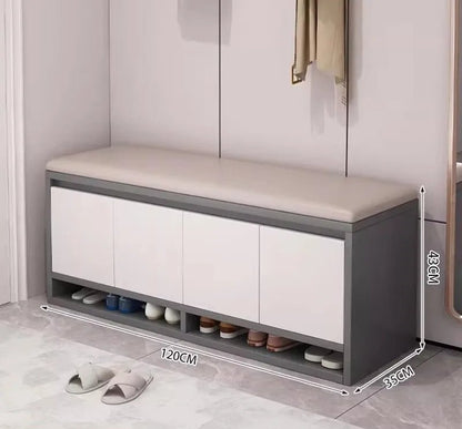 Meuble à chaussure avec tabouret intégré - vente privée 14:200002984Four doors B