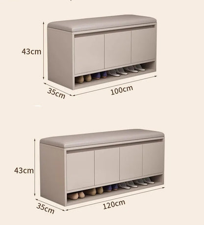 Meuble à chaussure avec tabouret intégré - vente privée 14:365016Four door C