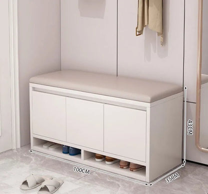 Meuble à chaussure avec tabouret intégré - vente privée 14:496Three door A