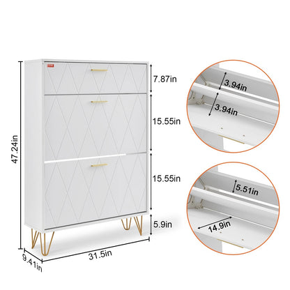 Meuble à chaussure avec tiroirs rabattables autoportants pour sabots et talons - vente privée 14:103 Drawers 20-28in;200007763:201336101