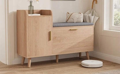 Meuble à chaussure d'appoint en bois massif - vente privée 14:200006154Style A;200007763:201336101