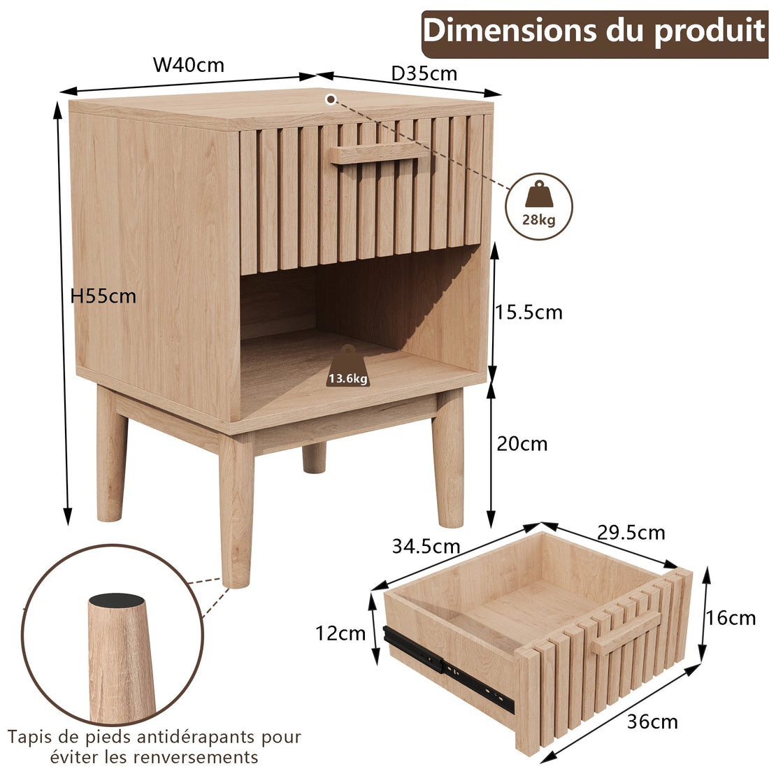 Meuble à chaussure d'appoint en bois massif - vente privée 14:200006154Style A;200007763:201336101
