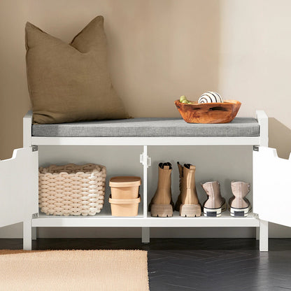 Meuble à chaussure de style banquette de dimensions 91x50x30cm - vente privée 14:29;200007763:201336101
