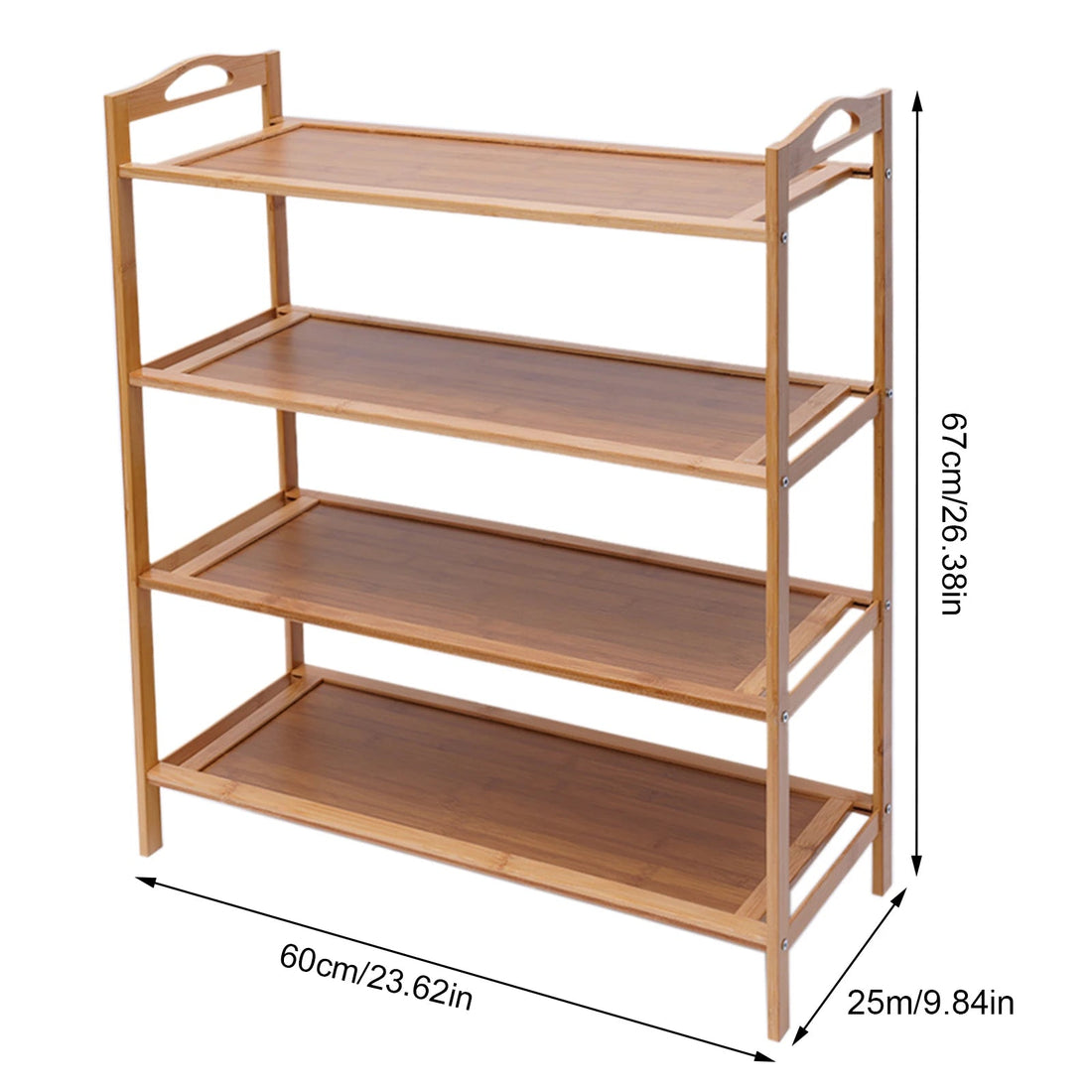 Meuble à chaussure de style étagère en bambou - vente privée 14:10Wood;200007763:201336101