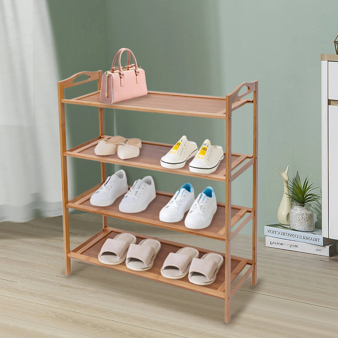 Meuble à chaussure de style étagère en bambou - vente privée 14:10Wood;200007763:201336101
