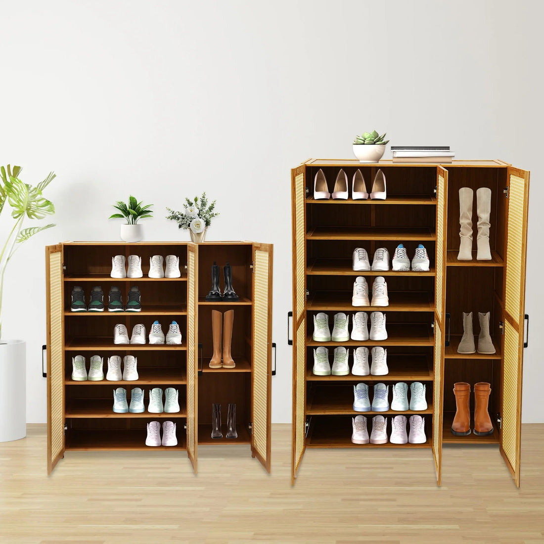 Meuble à chaussure en bambou de style décoratif - vente privée 14:49-layer shoe cabinet;200007763:201336342