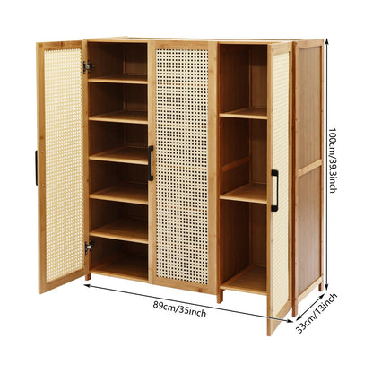 Meuble à chaussure en bambou de style décoratif - vente privée 14:7747-layer shoe cabinet;200007763:201336342
