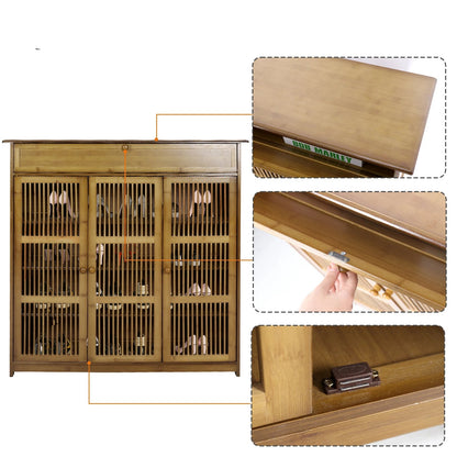Meuble à chaussure en bois à 4 niveaux vintage - vente privée 14:202530808Brown;200007763:201336101