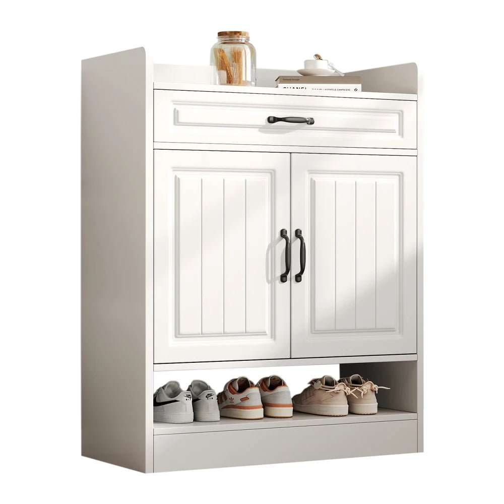 Meuble à chaussure moderne à poignées noires - 75×36×95.5cm - vente privée 14:29;200007763:201336101