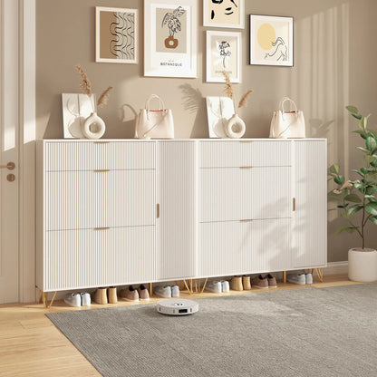 Meuble à chaussure moderne en bois blanc - vente privée 14:29Style A;200007763:201336101