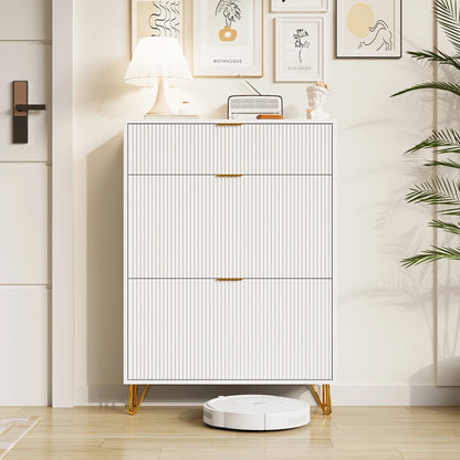 Meuble à chaussure moderne en bois blanc - vente privée 14:29Style A;200007763:201336101