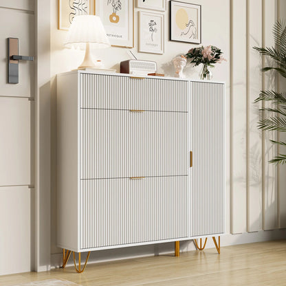 Meuble à chaussure moderne en bois blanc - vente privée 14:29Style A;200007763:201336101