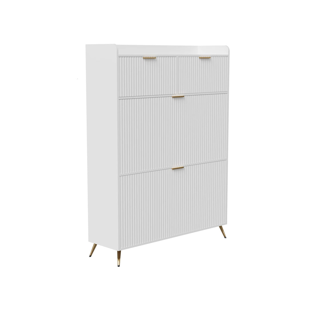 Meuble à chaussure multi compartiments 80x24x110cm - vente privée 14:29White;200007763:201336101