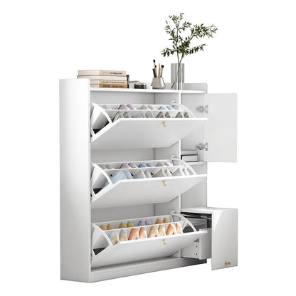 Meuble à chaussure polyvalent à 3 tiroirs rabattables - vente privée 14:29White;200007763:201336101