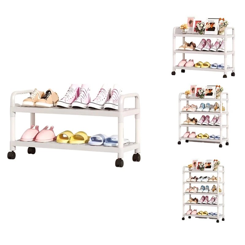 Meuble à chaussure simple à plusieurs niveaux - vente privée 14:29White 5 Layer