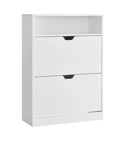 Meuble à chaussure vintage avec 2 portes battantes - 24 x 80 x 102 cm - vente privée 14:29;200007763:201336101