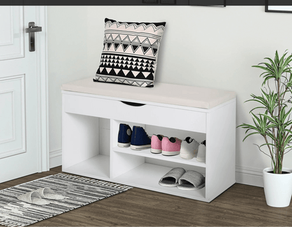Meuble à chaussures avec banc de rangement moderne - vente privée 200007763:201336104
