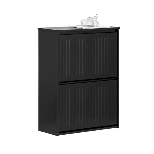 Meuble à chaussures noires simples et moderne idéal pour l'entrée - vente privée 14:193;200007763:201336101