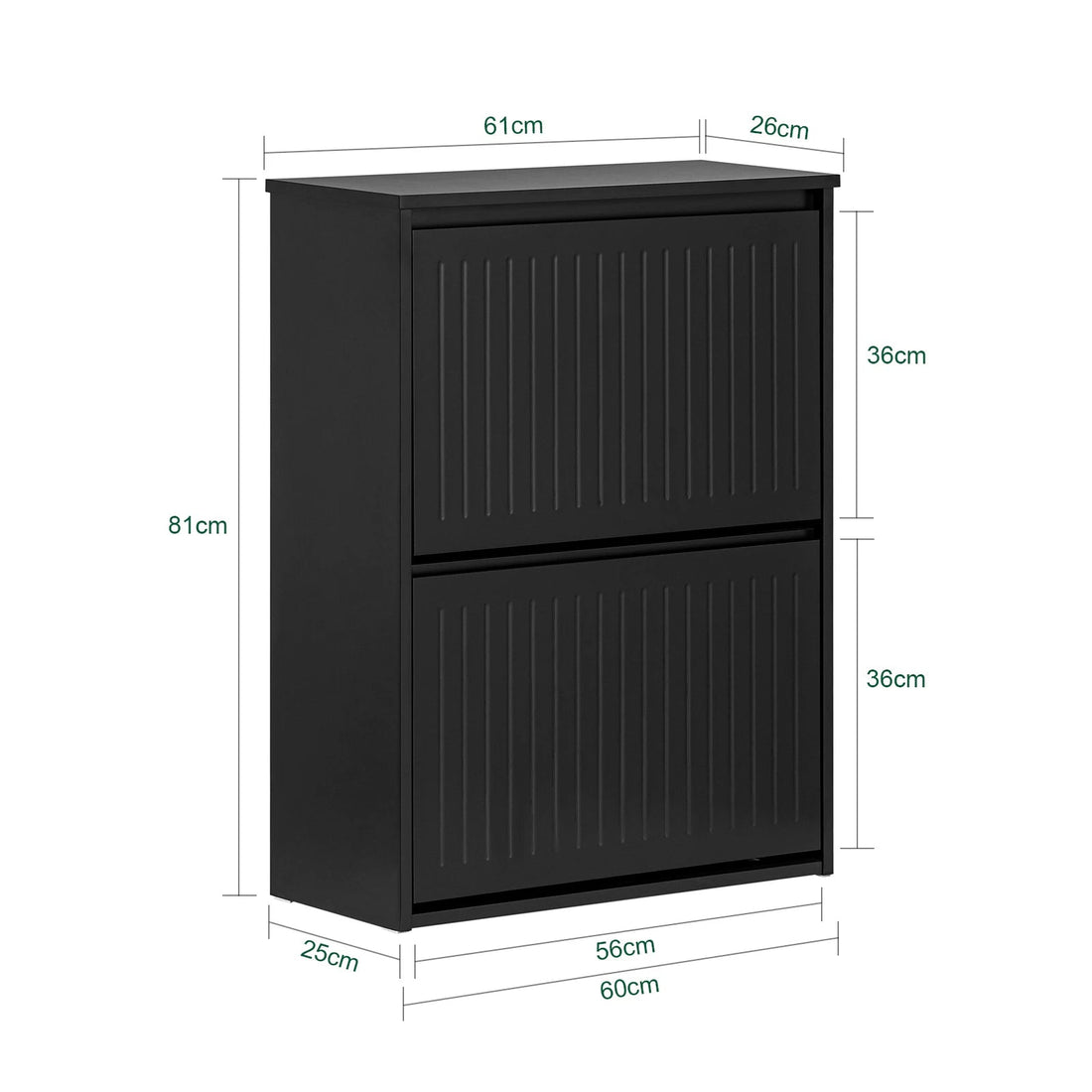 Meuble à chaussures noires simples et moderne idéal pour l'entrée - vente privée 14:193;200007763:201336101