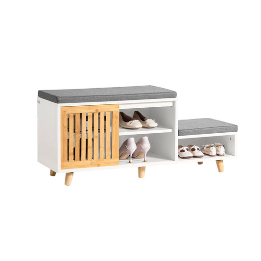 Meuble chaussure avec deux banc et 1 porte coulissante - 14:29;200007763:201336101