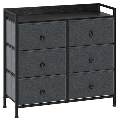 Meuble de rangement 6 tiroirs moderne - vente privée 14:200844061dark gray;200007763:201336101