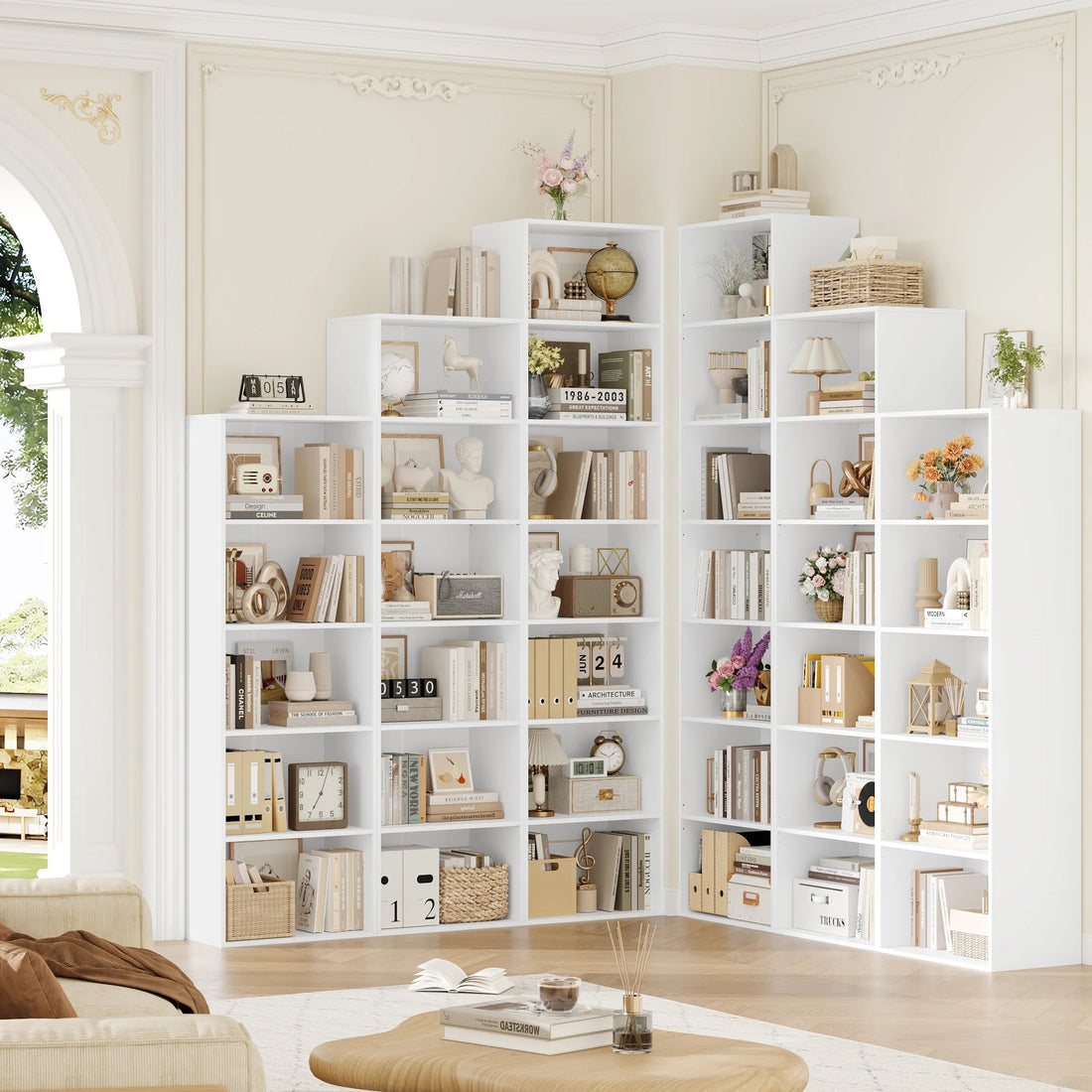 Meuble de rangement à fourniture 48x30x159cm - vente privée 14:29White;200007763:201336101