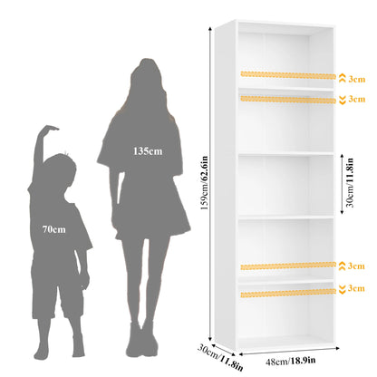 Meuble de rangement à fourniture 48x30x159cm - vente privée 14:29White;200007763:201336101