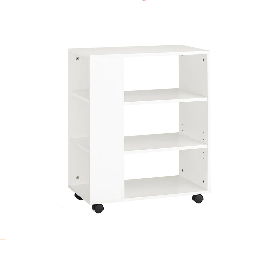 Meuble de rangement à roulettes blanches 60x75x35cm - vente privée 14:29;200007763:201336101