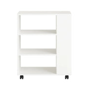 Meuble de rangement à roulettes blanches 60x75x35cm - 14:29;200007763:201336101