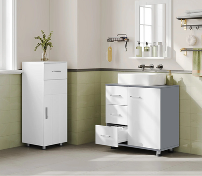 Meuble de rangement à tiroirs blanc - vente privée 14:10White and Grey;200007763:201336101