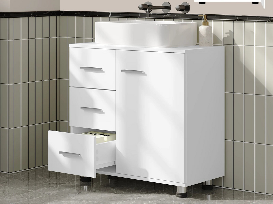 Meuble de rangement à tiroirs blanc - vente privée 14:10White and Grey;200007763:201336101