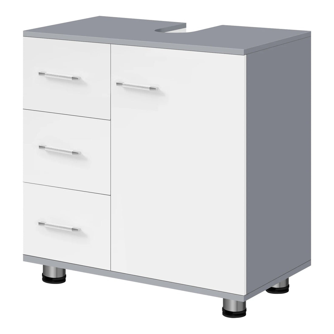 Meuble de rangement à tiroirs blanc - vente privée 14:10White and Grey;200007763:201336101