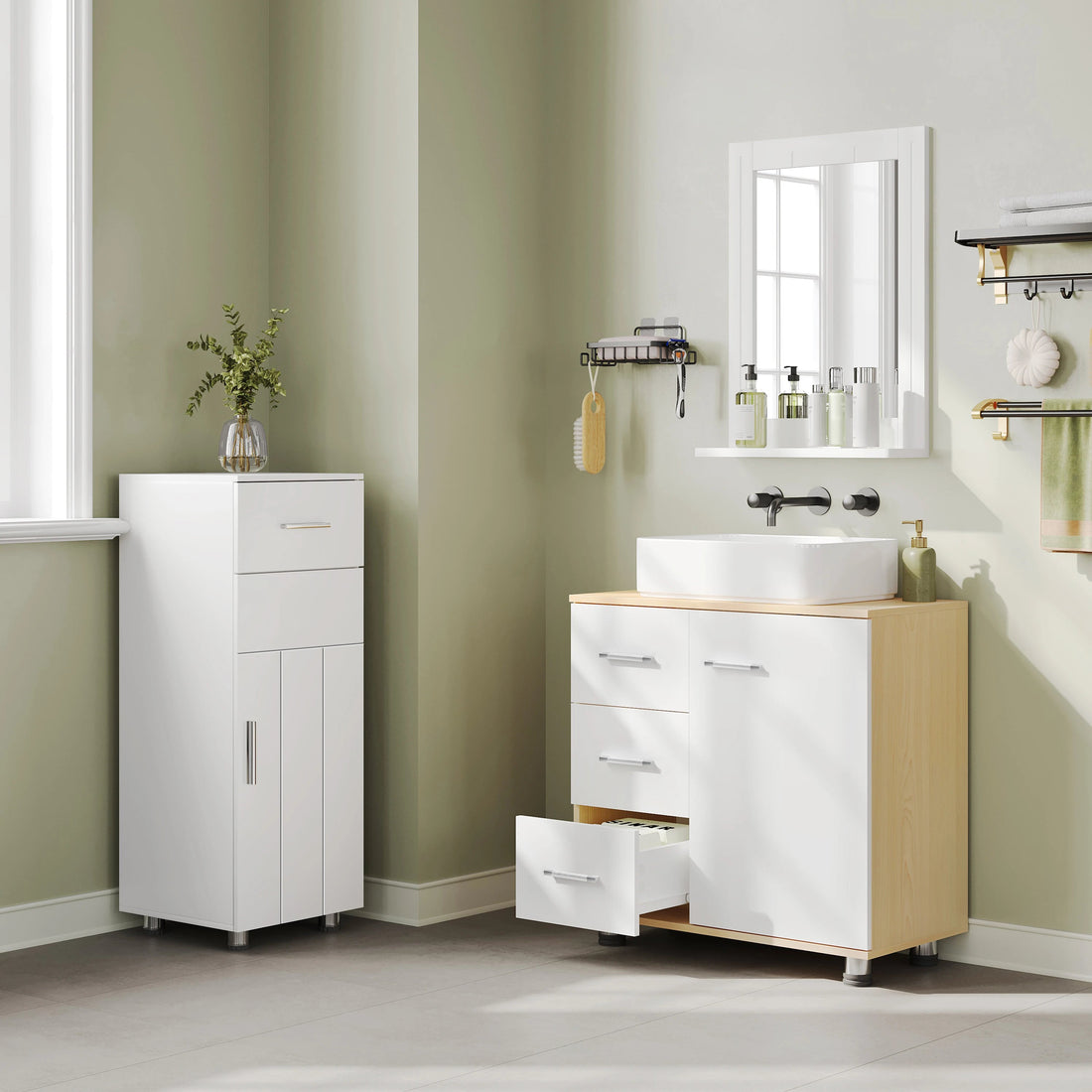 Meuble de rangement à tiroirs blanc - vente privée 14:10White and Grey;200007763:201336101