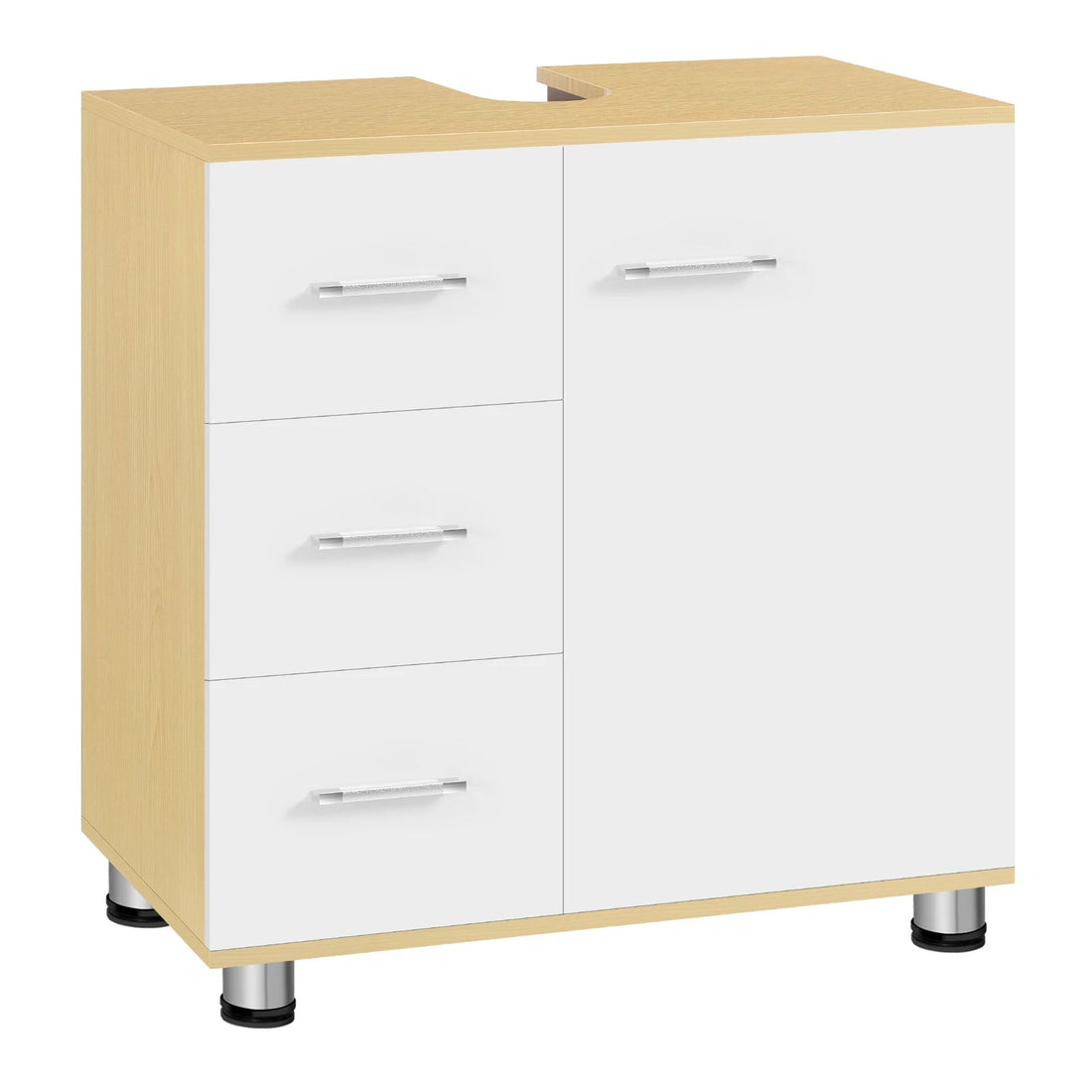 Meuble de rangement à tiroirs blanc - vente privée 14:496White and Light Oak;200007763:201336101