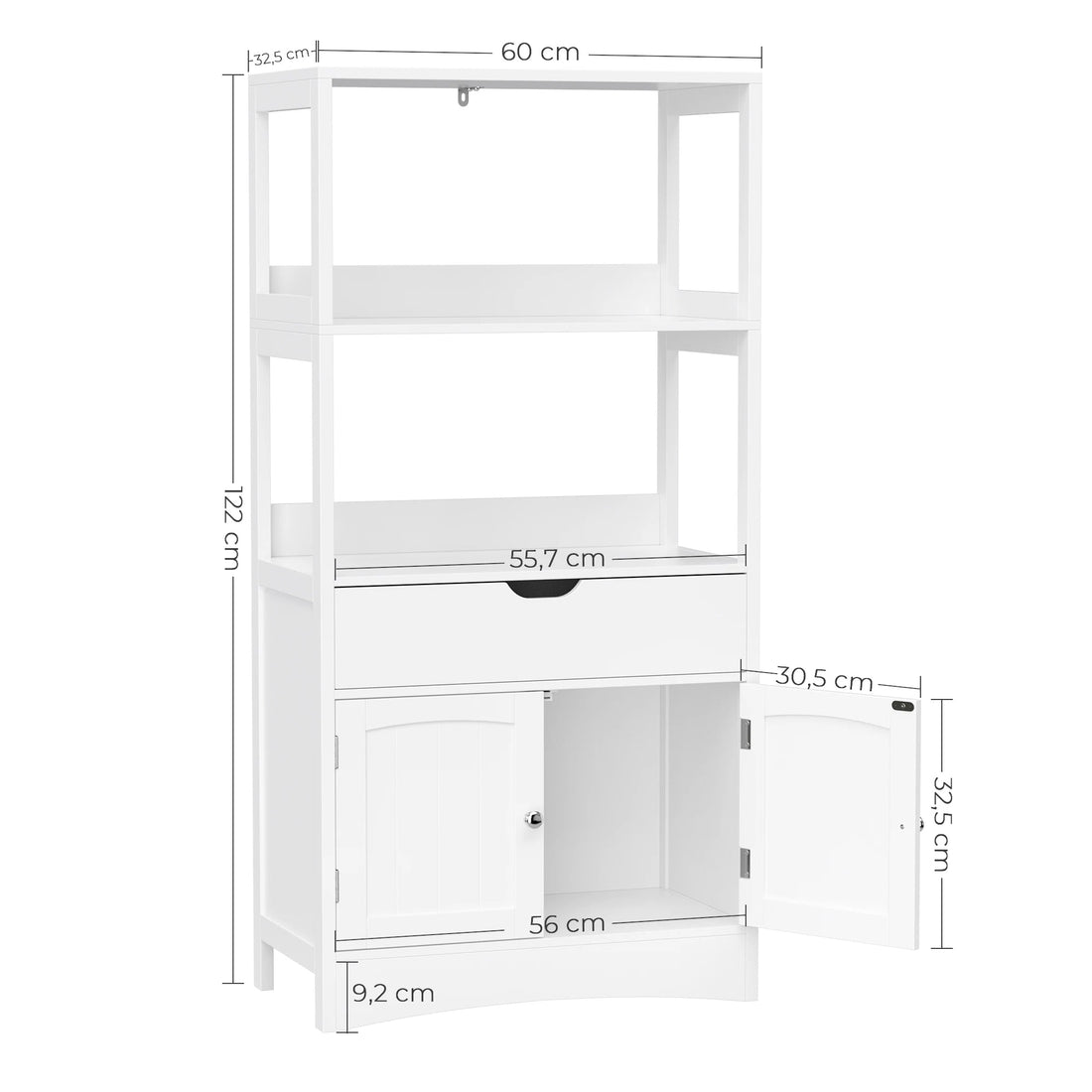 Meuble de rangement avec tiroirs blanc et porte - vente privée 14:29blanc;200007763:201336342