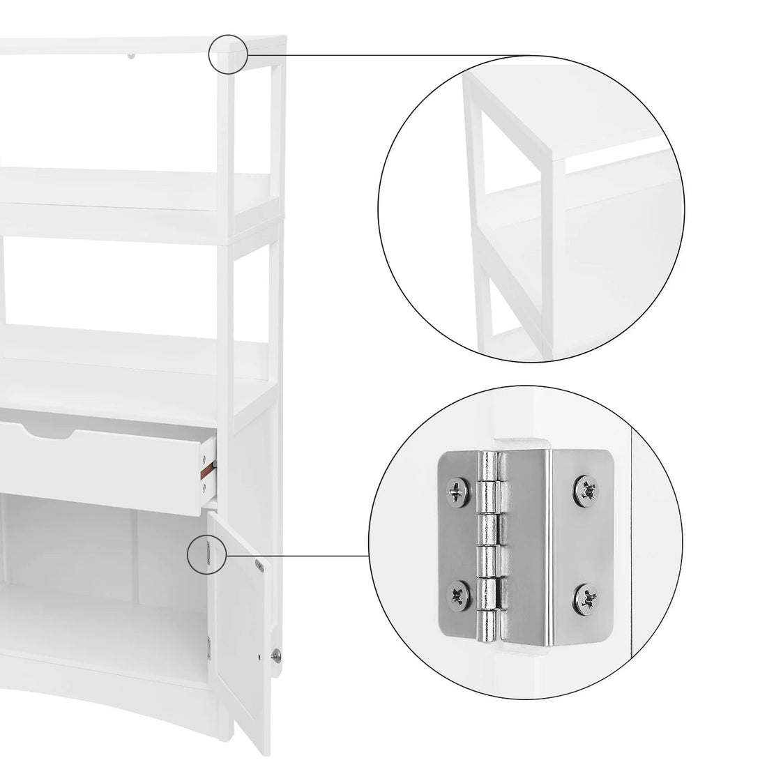 Meuble de rangement avec tiroirs blanc et porte - vente privée 14:29blanc;200007763:201336342